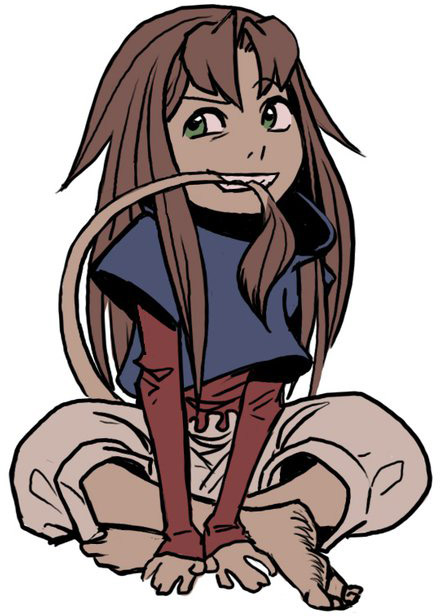 Sette Frummagem, the Beautius and Fierce young protagonist of Unsounded looking bratty
