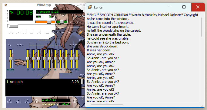 Sette Frummagem, the Beautius and Fierce young protagonist of Unsounded looking winamp